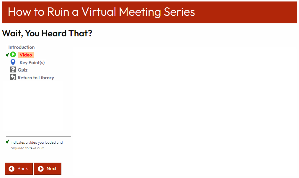 Virtual Meetings