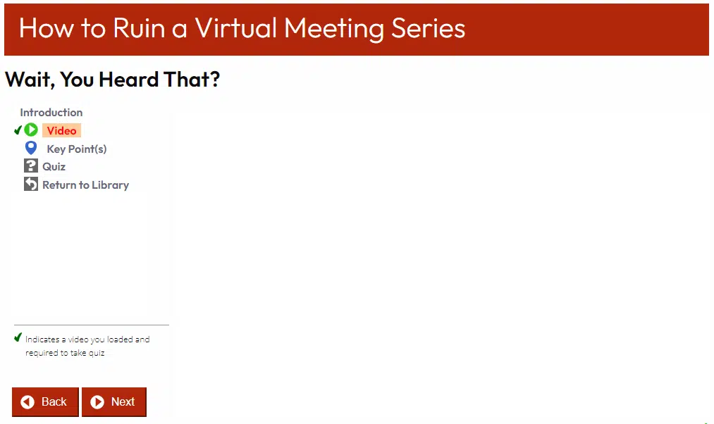 Virtual Meetings