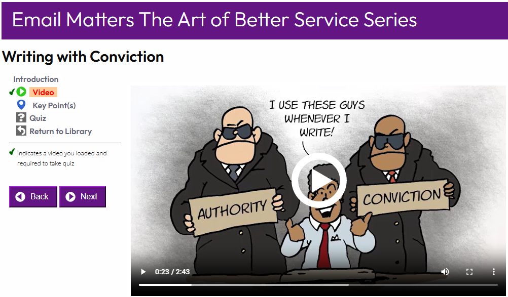 Email Matters The Art of Better Service Series