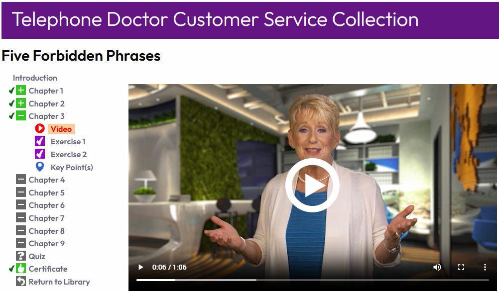 Telephone Doctor Customer Service Training